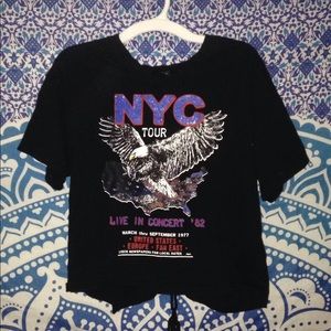 Band T-shirt/Crop Top (Forever 21)